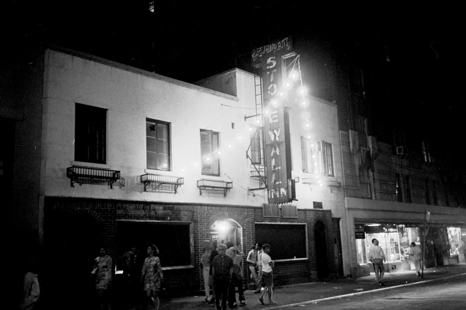 A black and white photograph of the Stonewall Inn, taken in 1969. Photo Source: NYTimes